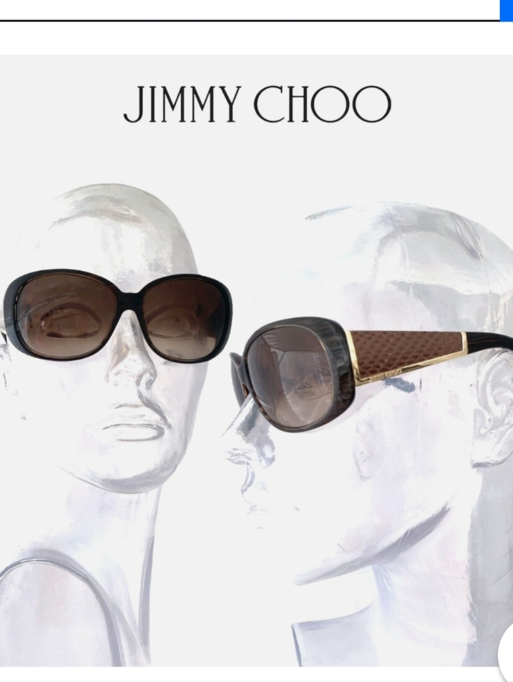 Jimmy Choo Black and Brown Gradient Oversized Sunglasses